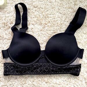 Elegant Black Lace Women's Bra